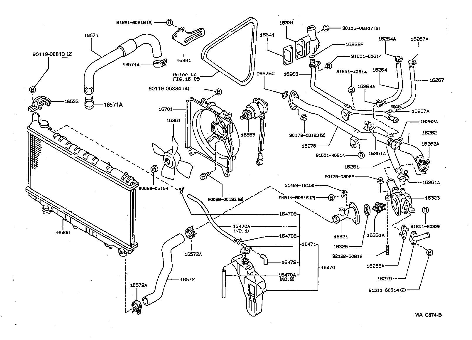 16400-15430 RADIATOR ASSY product image