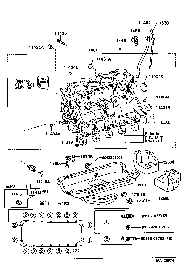 11409-75070 GUIDE, OIL LEVEL GAGE product image