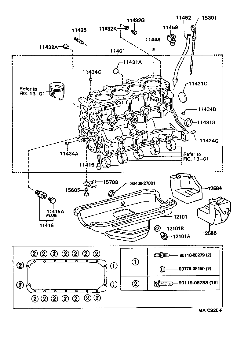11496-75011 GASKET, OIL HOLE COVER PLATE product image