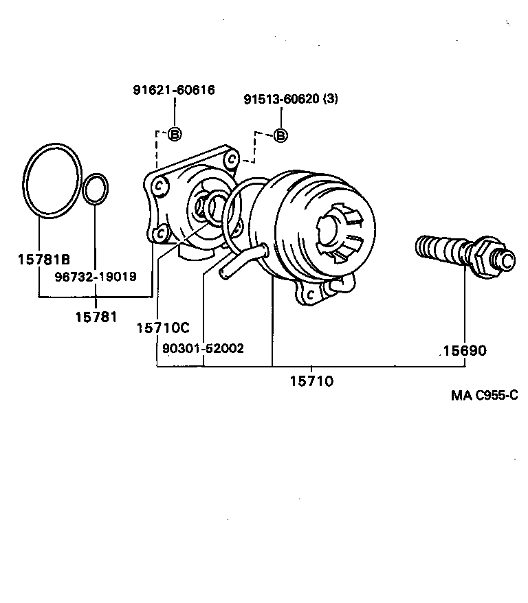15776-15030 HOSE, OIL COOLER product image