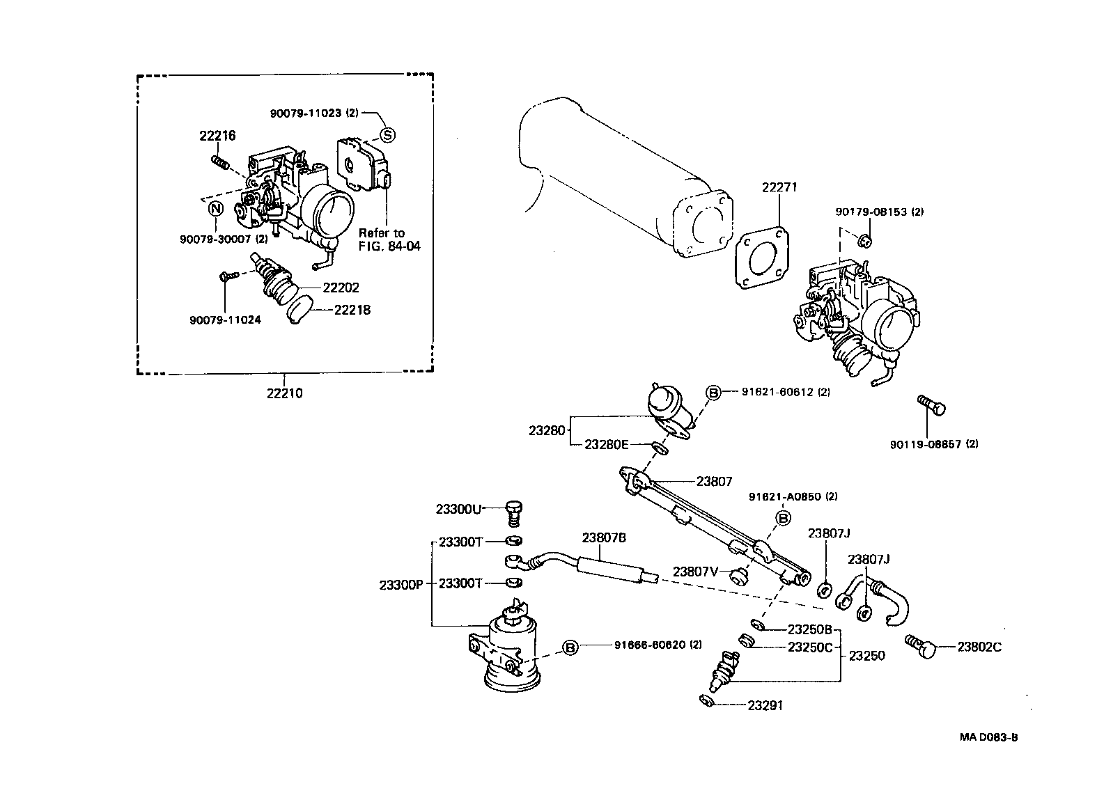 22210-74341 BODY ASSY, THROTTLE product image