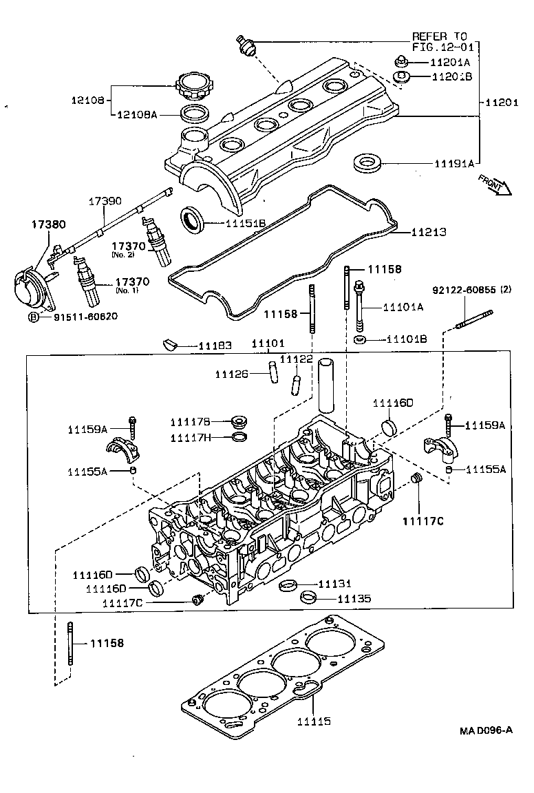 11101-74190 HEAD SUB-ASSY, CYLINDER product image