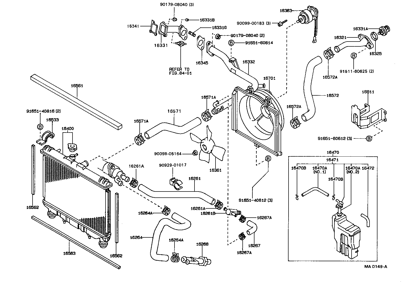 16268-74060 PIPE, WATER BY-PASS, NO.1 product image