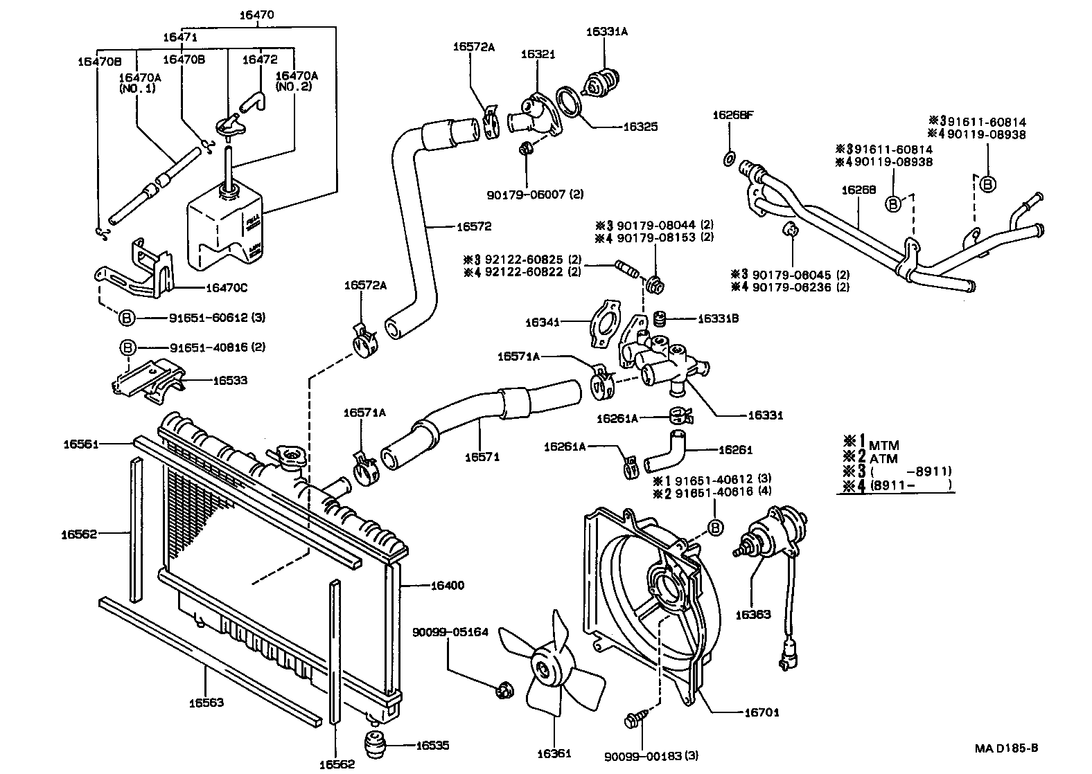 16268-74060 PIPE, WATER BY-PASS, NO.1 product image