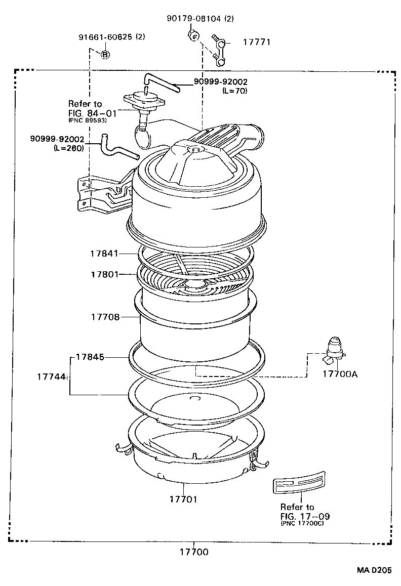 17700-78010 CLEANER ASSY, AIR product image