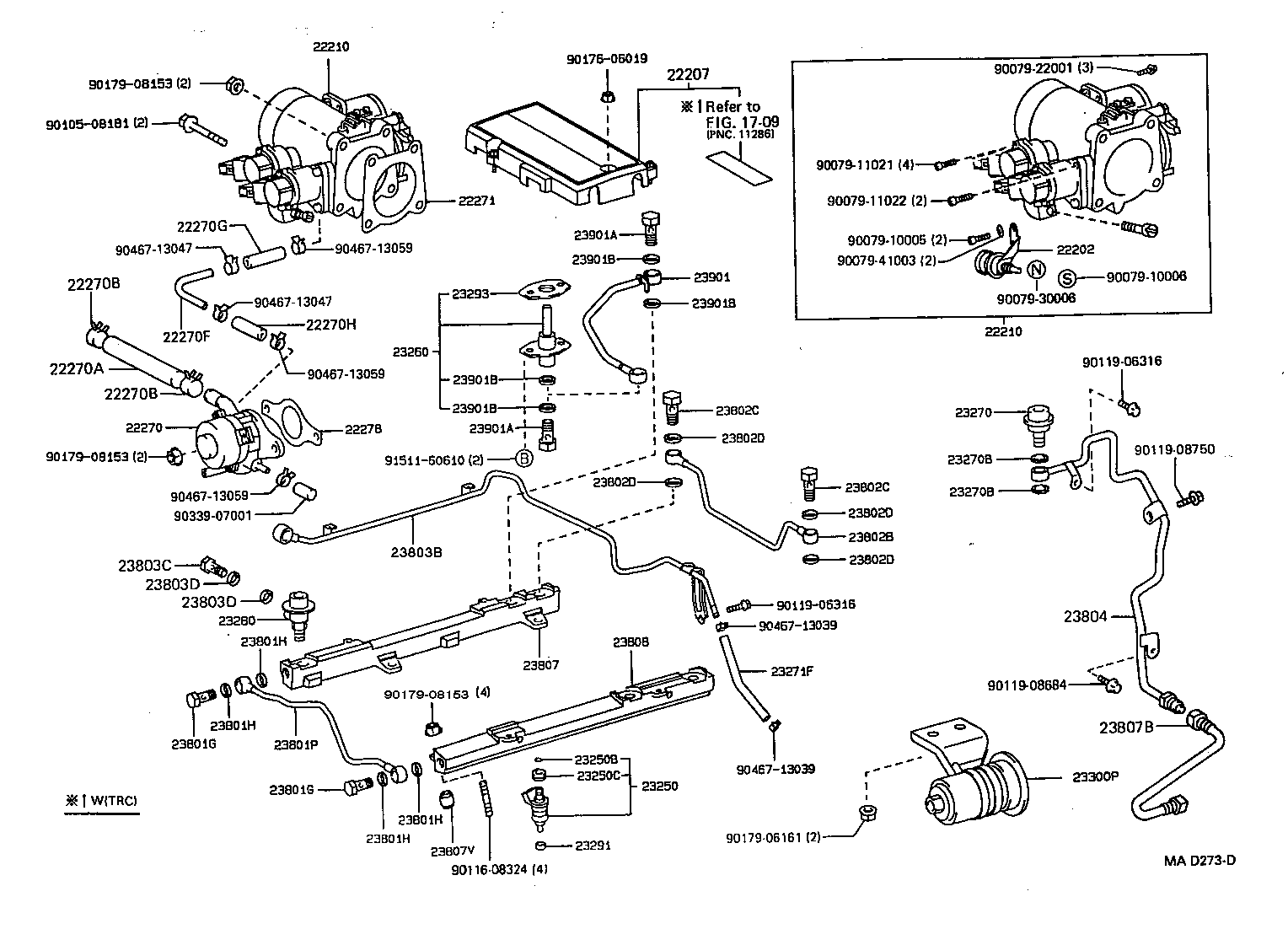 16289-50010 PIPE, WATER, NO.1(FOR IDLE SPEED CONTROL VALVE) product image
