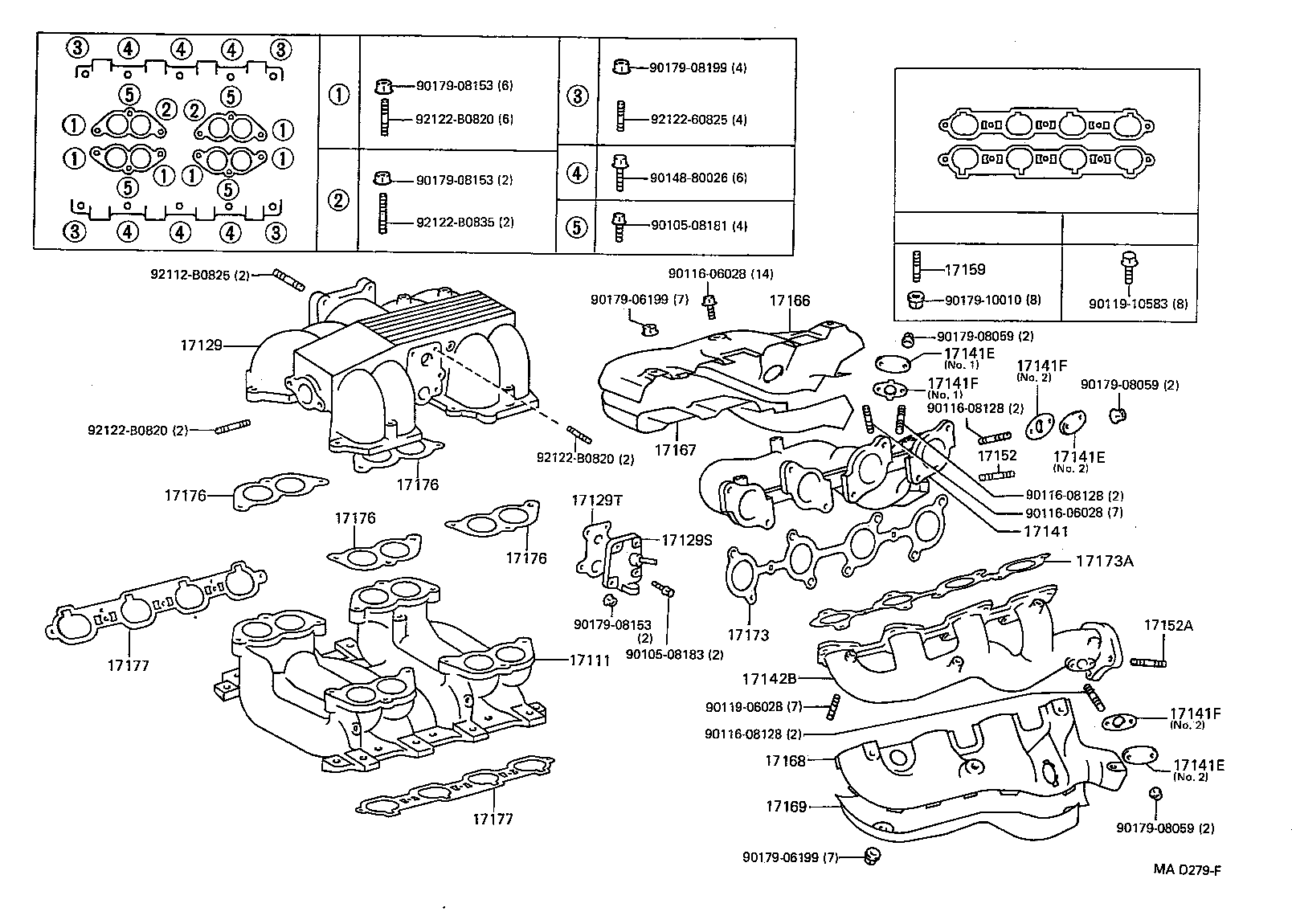 90116-10159 BOLT, STUD(FOR MANIFOLD TO EXHAUST PIPE) product image