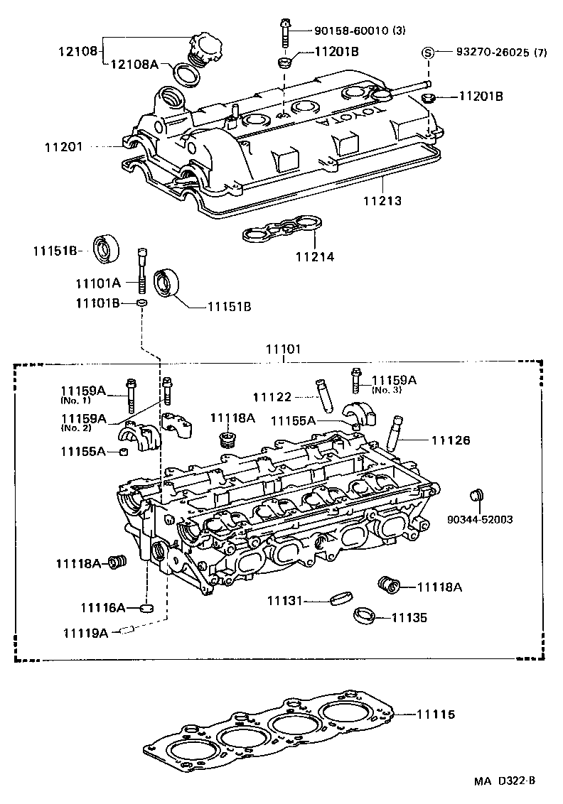 11101-88389 HEAD SUB-ASSY, CYLINDER product image