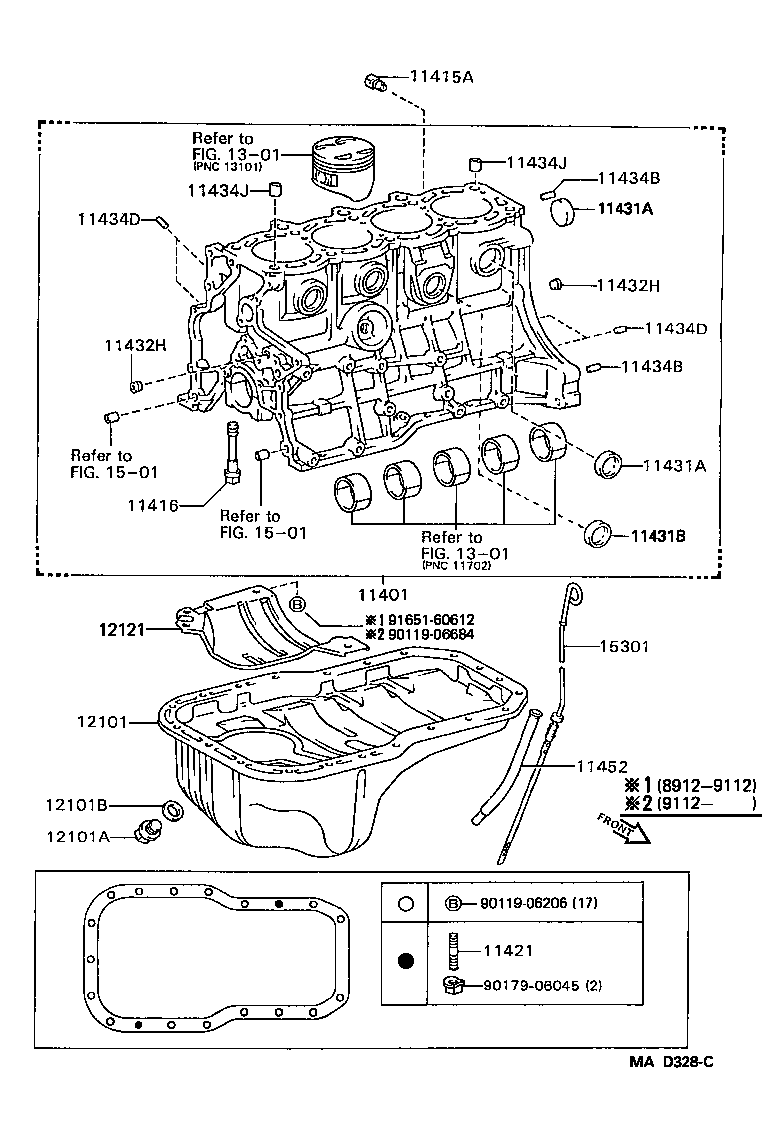 90105-10028 BOLT(FOR CRANKSHAFT BEARING CAP SET) product image