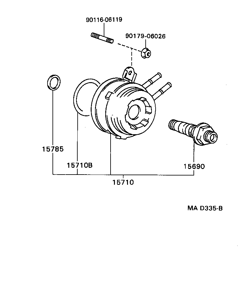 15710-74030 COOLER ASSY, OIL product image