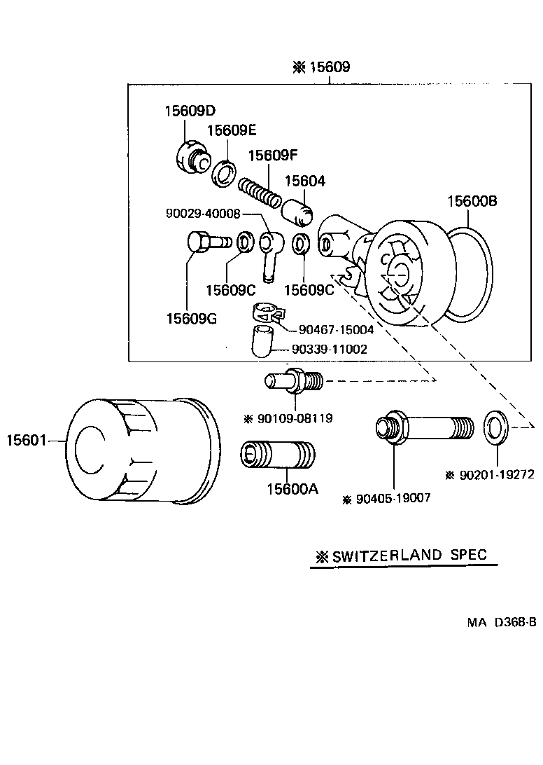 15188-11010 RING, O, NO.1(FOR OIL FILTER) product image