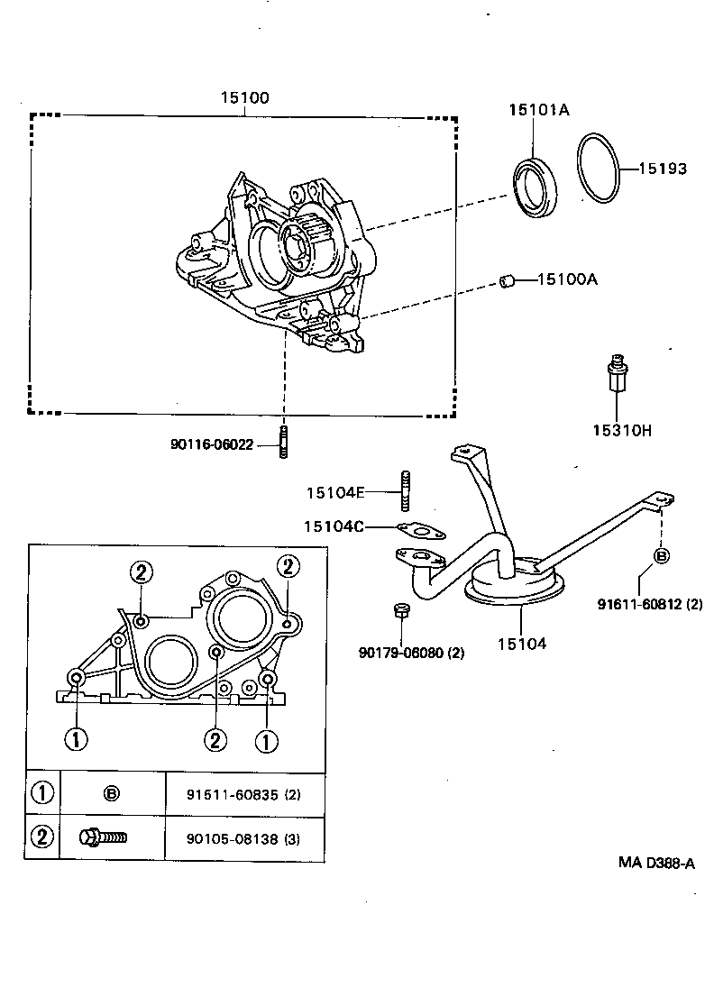 15102-11011 ROTOR SET, OIL PUMP product image