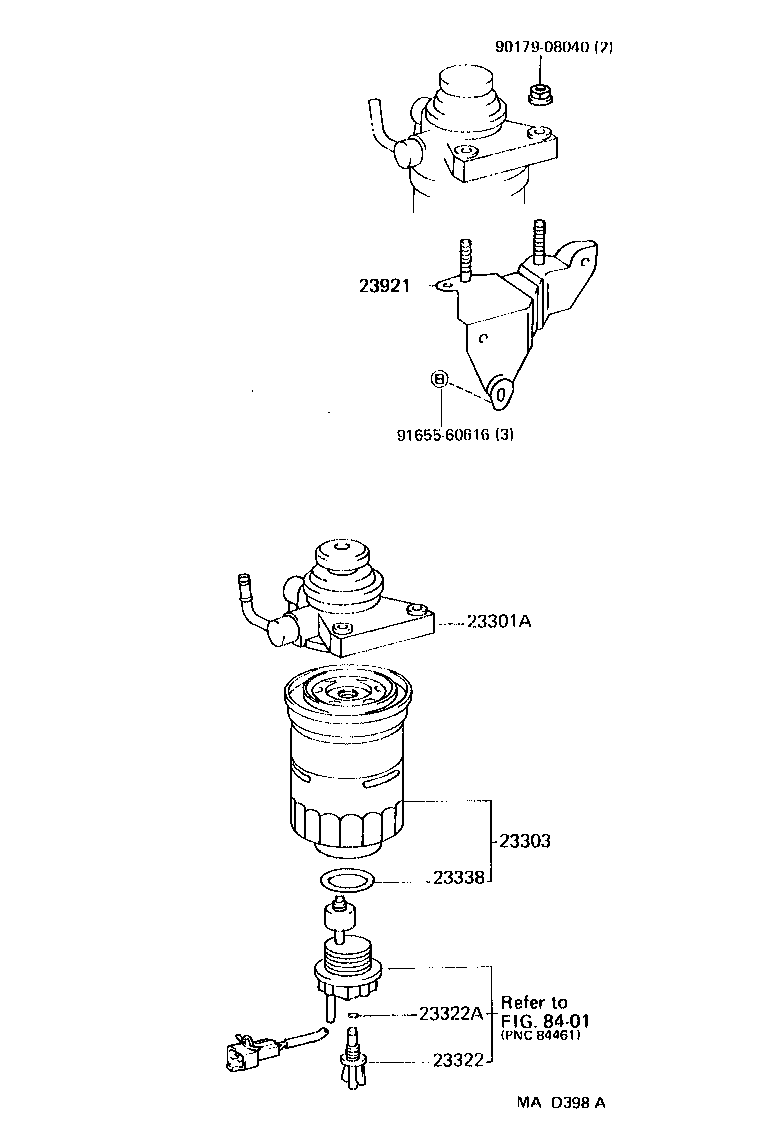23264-11030 SUPPORT, FUEL FILTER product image