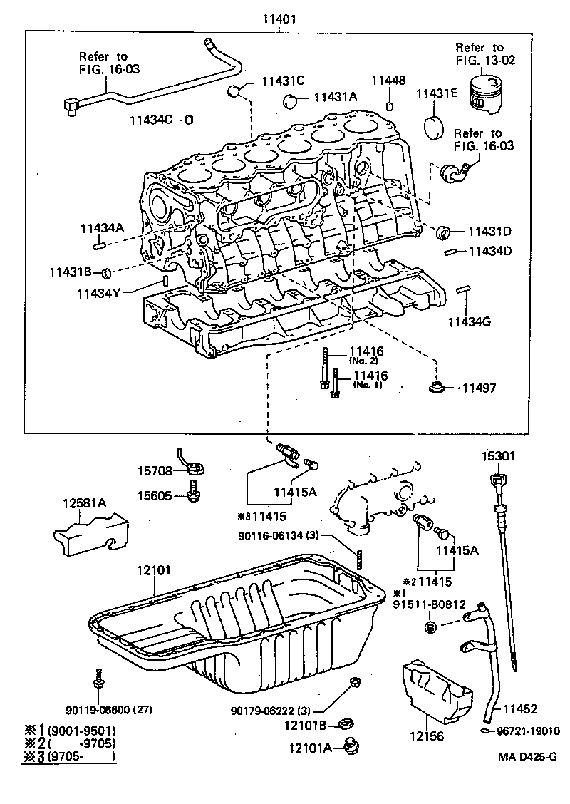 11401-19895 BLOCK SUB-ASSY, CYLINDER product image
