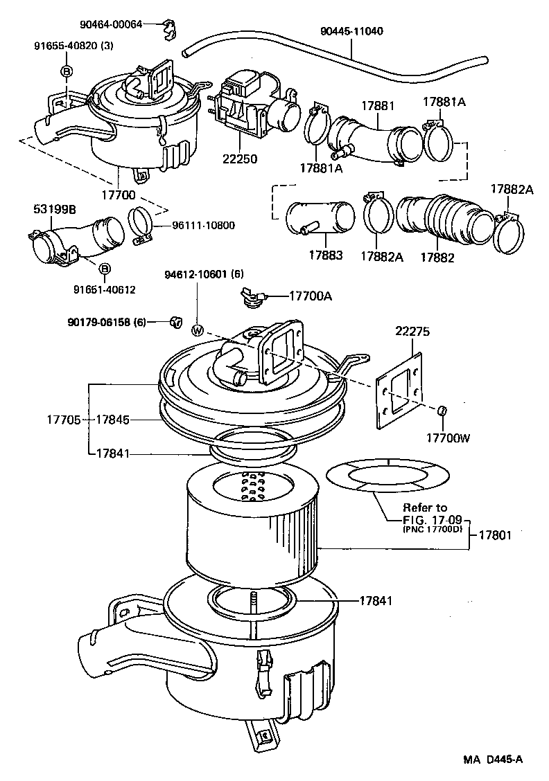 17700-17022 CLEANER ASSY, AIR product image