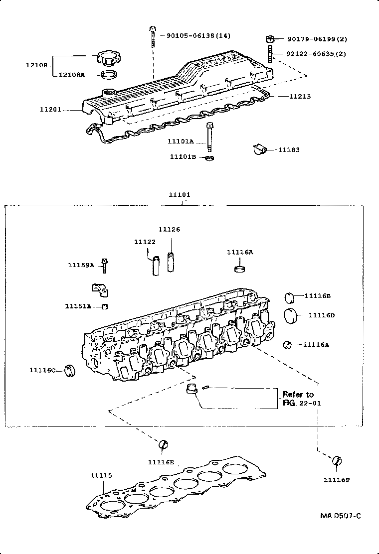 11101-49387 HEAD SUB-ASSY, CYLINDER product image