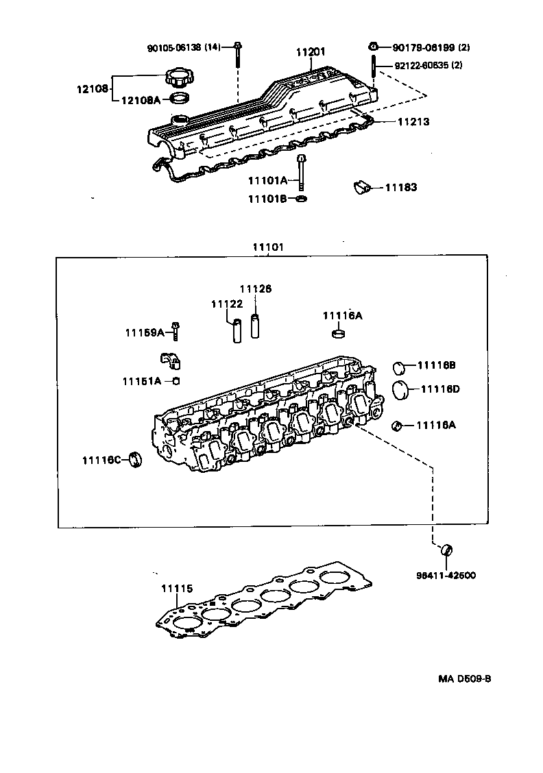 11101-17020 HEAD SUB-ASSY, CYLINDER product image