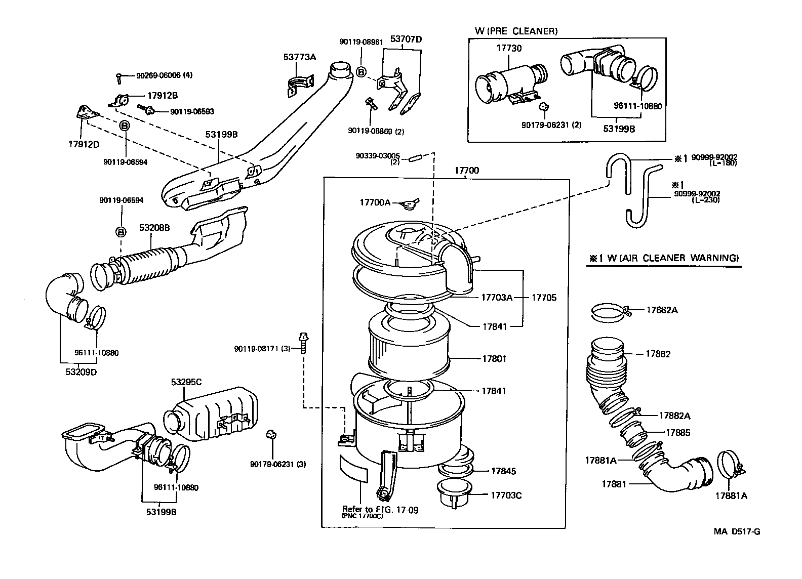 17700-66071 CLEANER ASSY, AIR product image