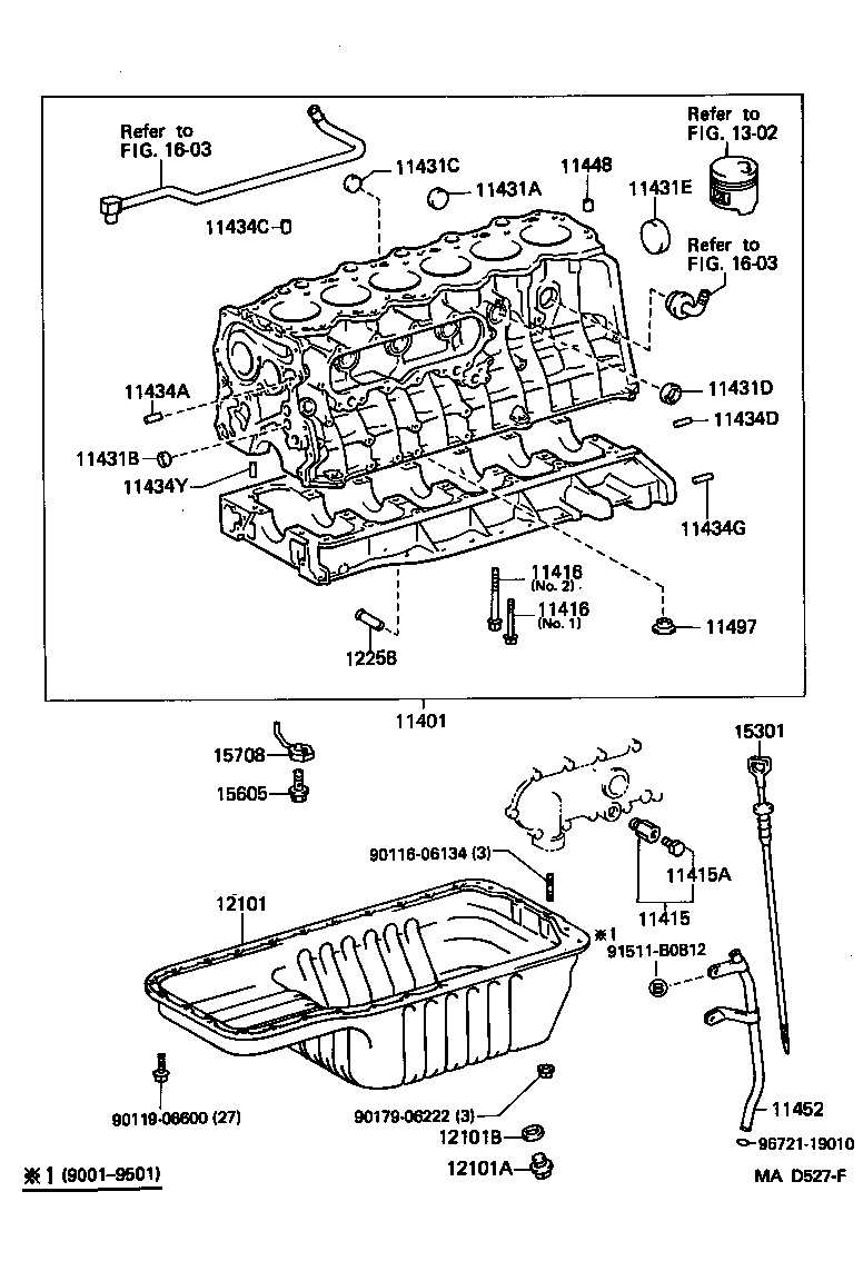 11401-19895 BLOCK SUB-ASSY, CYLINDER product image