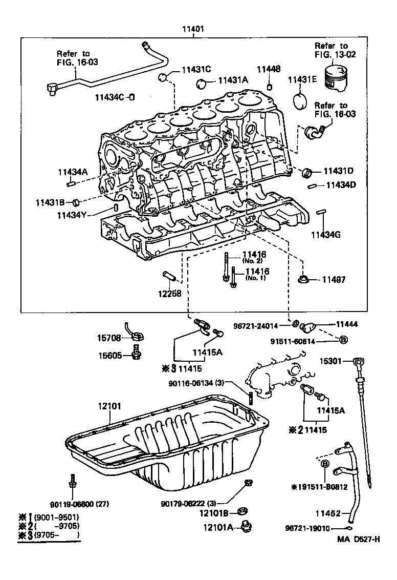 11401-19797 BLOCK SUB-ASSY, CYLINDER product image