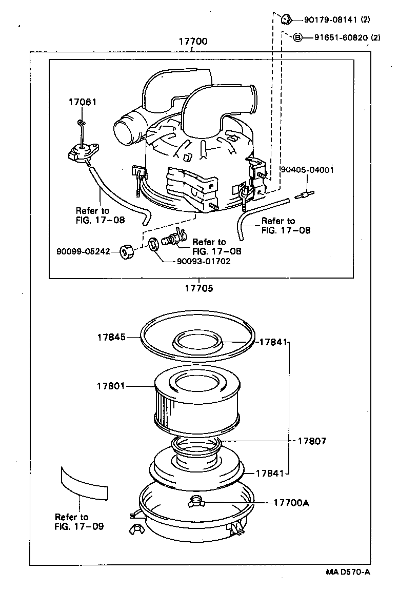 17700-68110 CLEANER ASSY, AIR product image