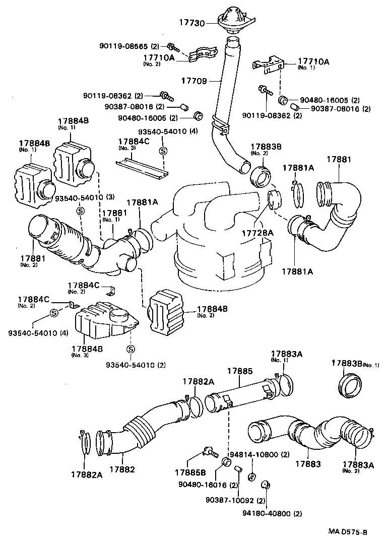 17705-17040 CAP SUB-ASSY, AIR CLEANER product image