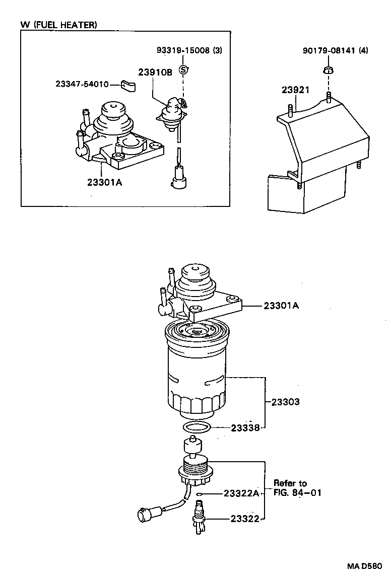 23922-58010 SUPPORT, FUEL SEDIMENTER product image