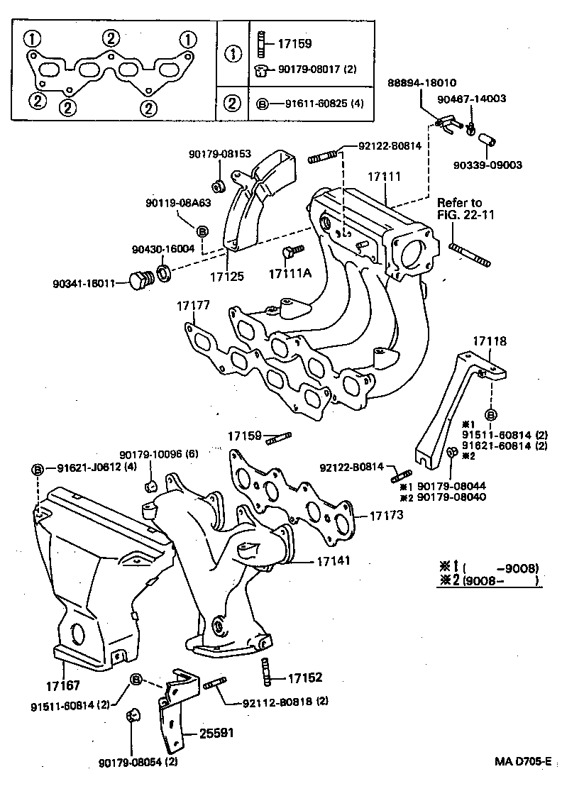 25591-11050 BRACKET, MANIFOLD SUPPORT product image