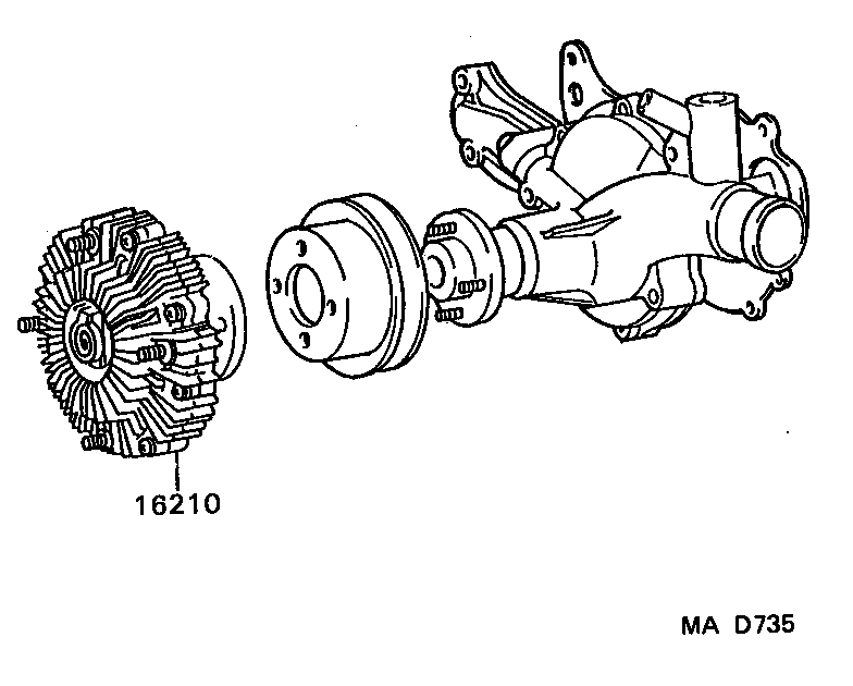 16271-17010 GASKET, WATER PUMP product image