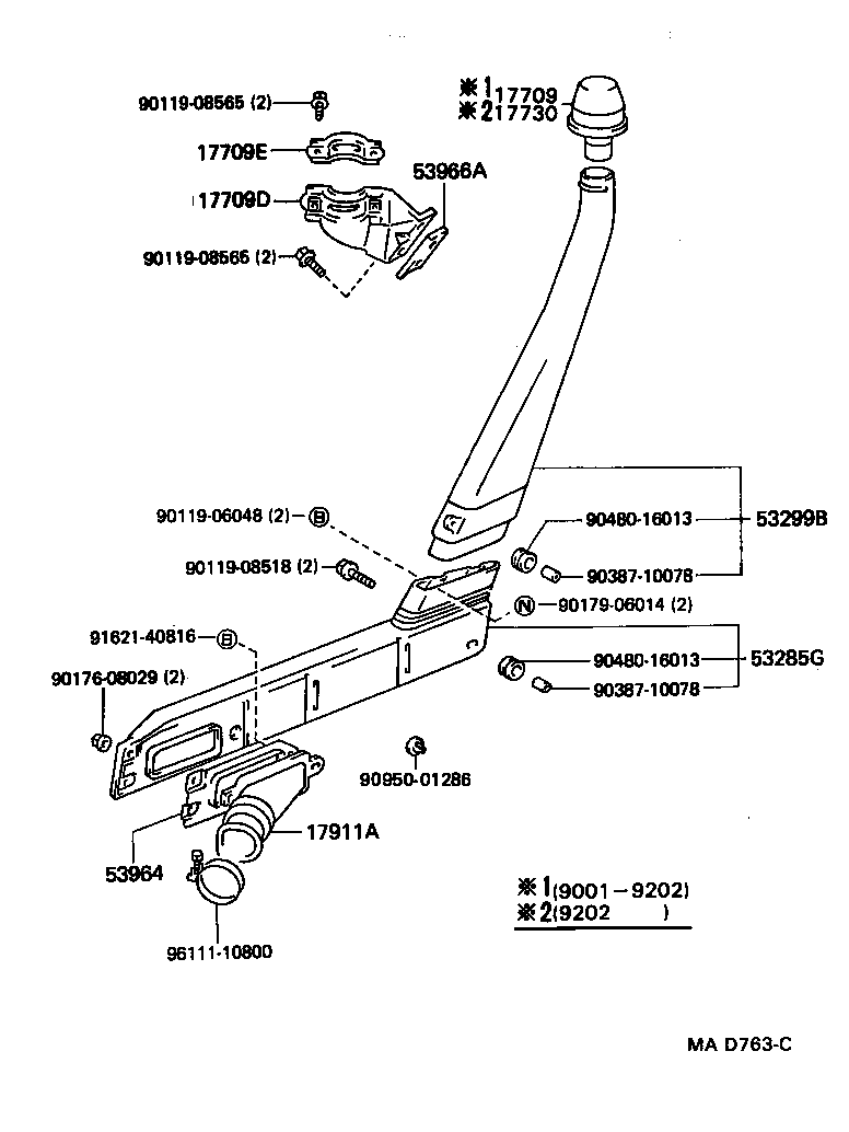 17705-66090 CAP SUB-ASSY, AIR CLEANER product image