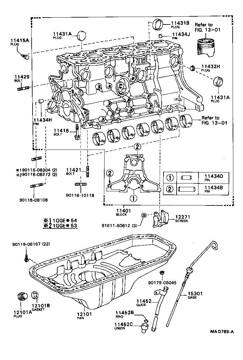 11452-70010 GUIDE, OIL LEVEL GAGE product image