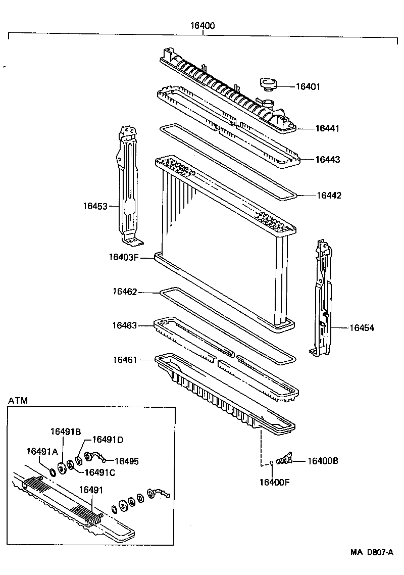 16028-17010 PIPE SUB-ASSY, TURBO WATER, NO.2 product image