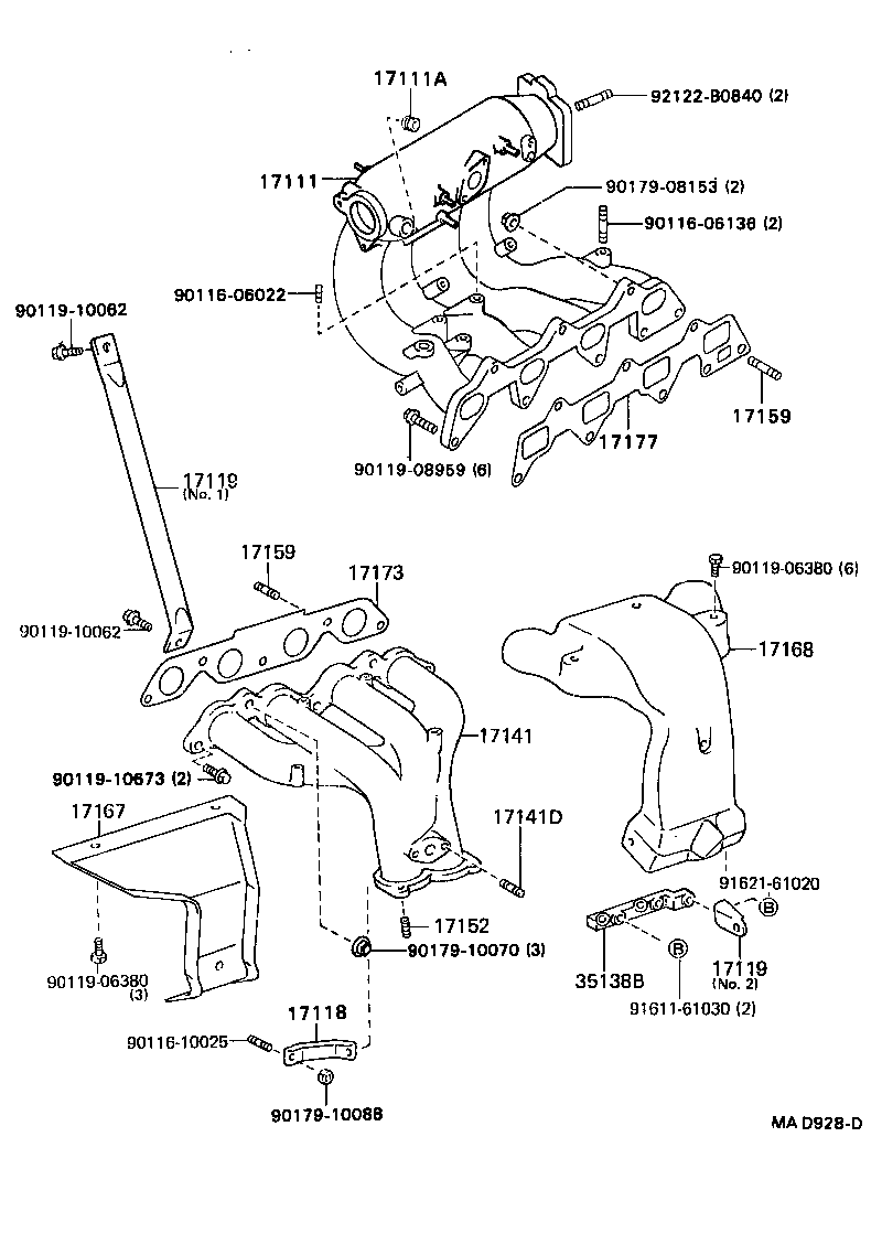 17101-74100 MANIFOLD, INTAKE product image