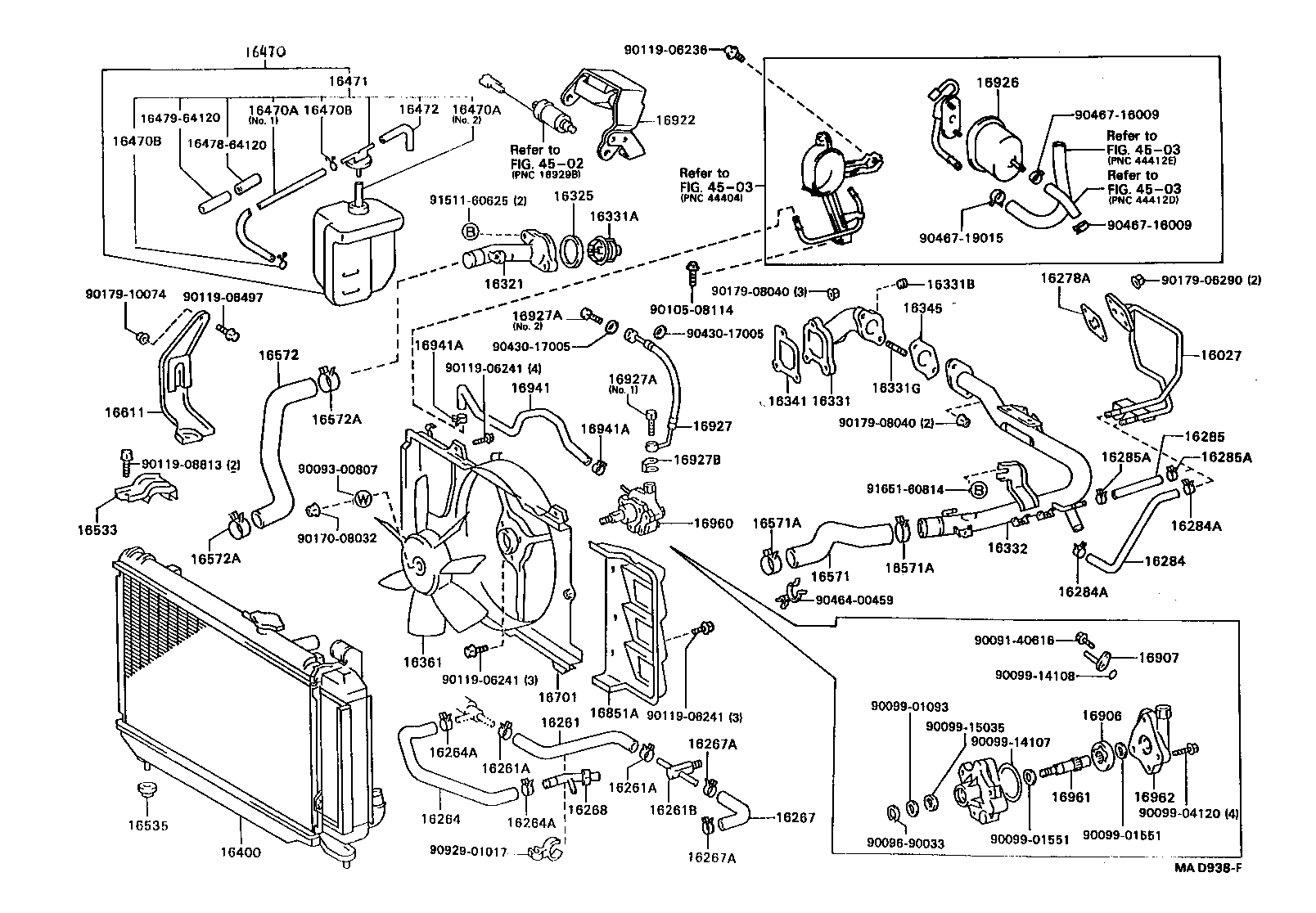 16027-64031 PIPE SUB-ASSY, TURBO WATER, NO.1 product image