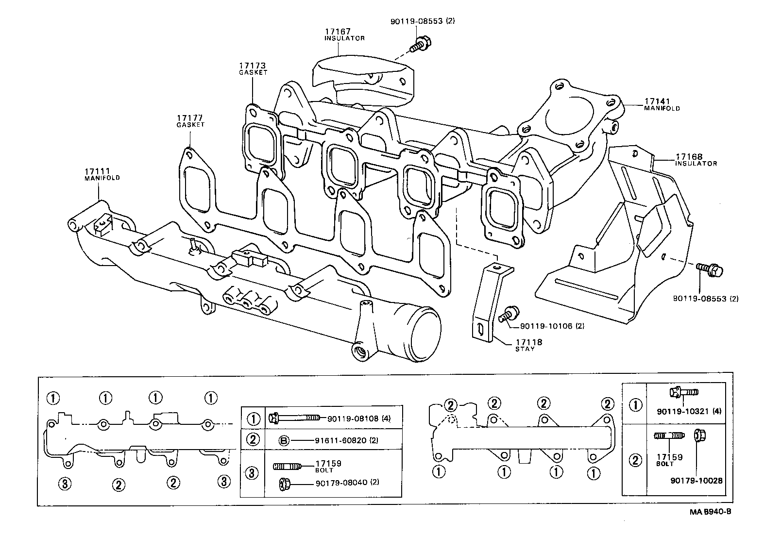 17167-62020 INSULATOR, EXHAUST MANIFOLD HEAT, NO.1 product image