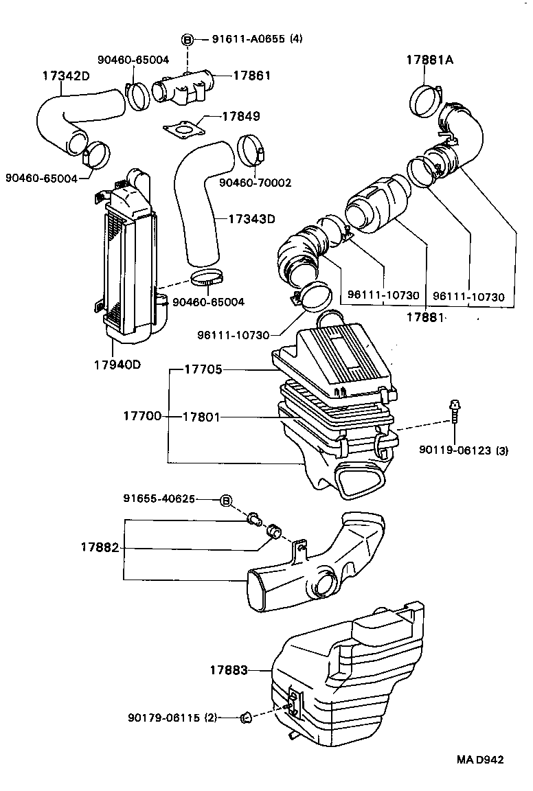 17705-62030 CAP SUB-ASSY, AIR CLEANER product image
