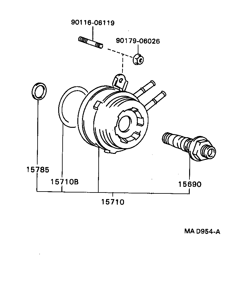 15710-16050 COOLER ASSY, OIL product image