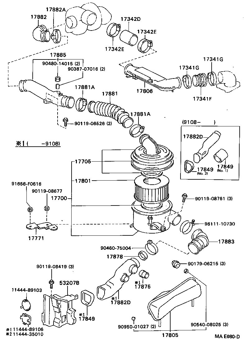 17700-72161 CLEANER ASSY, AIR product image