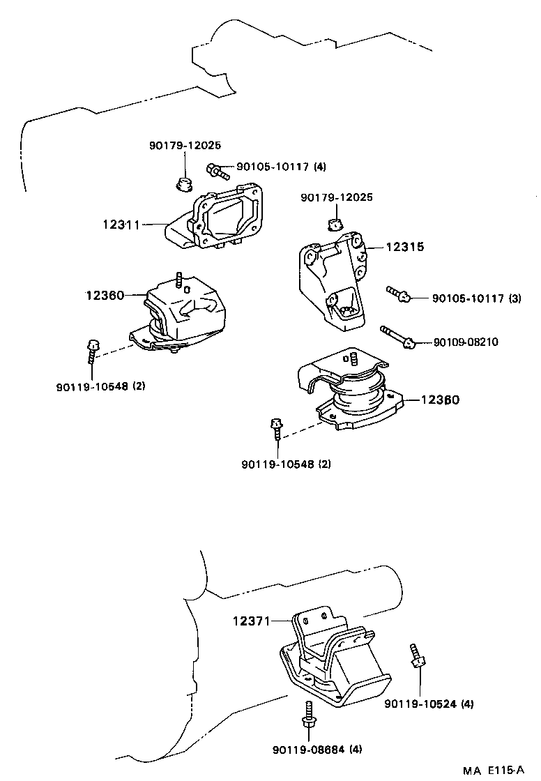12381-70020 STABILIZER, ENGINE MOUNTING product image