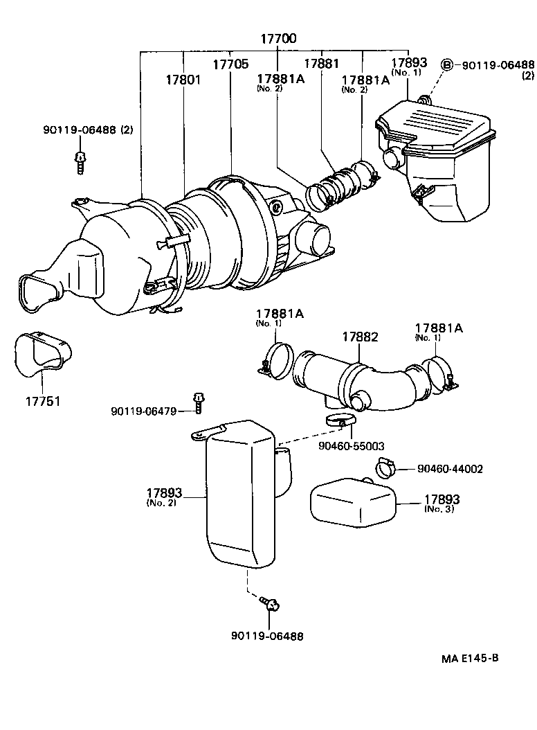 17344-46010 HOSE, AIR, NO.4 product image