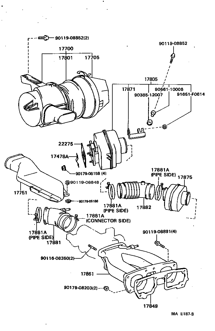 17344-73010 HOSE, AIR, NO.4 product image