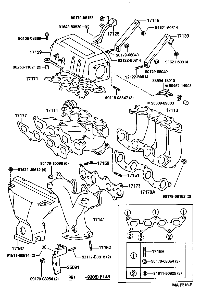 25591-11060 BRACKET, MANIFOLD SUPPORT product image