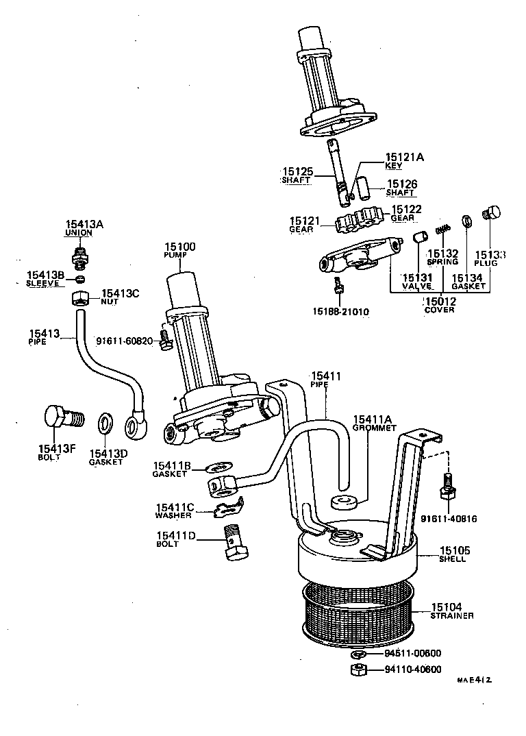 15100-56010 PUMP ASSY, OIL product image