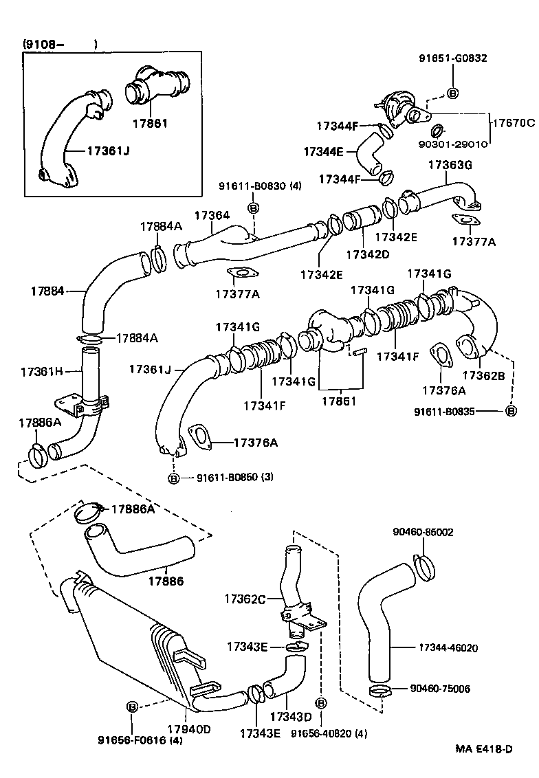 17705-42140 CAP SUB-ASSY, AIR CLEANER product image