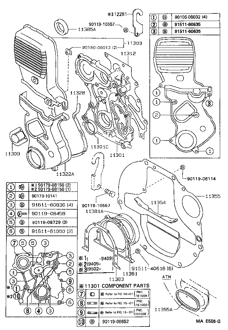 11322-88401 COVER, TIMING BELT, NO.2 product image
