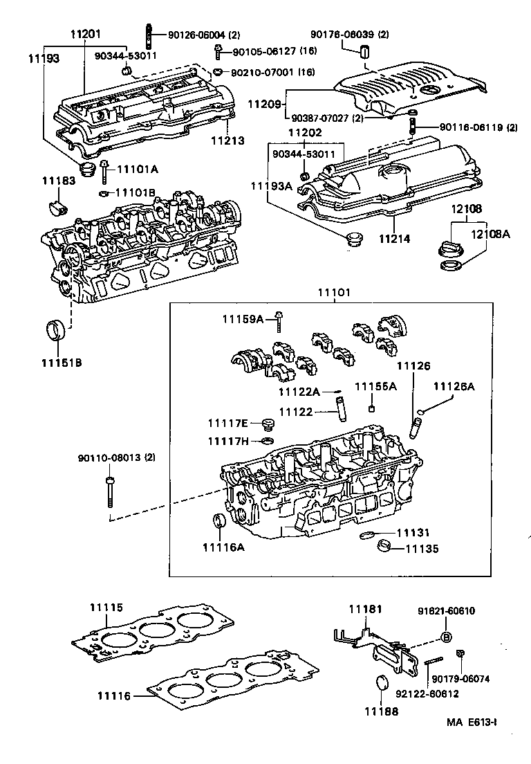 11101-69065 HEAD SUB-ASSY, CYLINDER product image