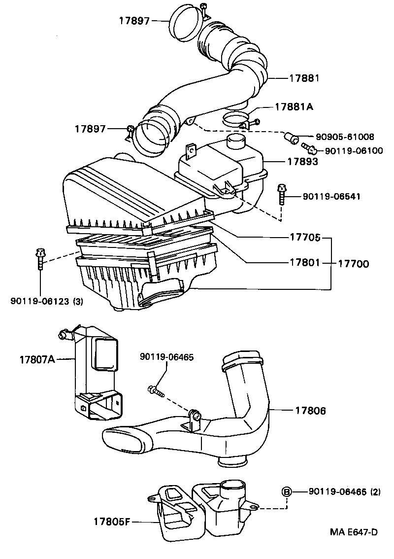17342-62060 HOSE, AIR, NO.2 product image