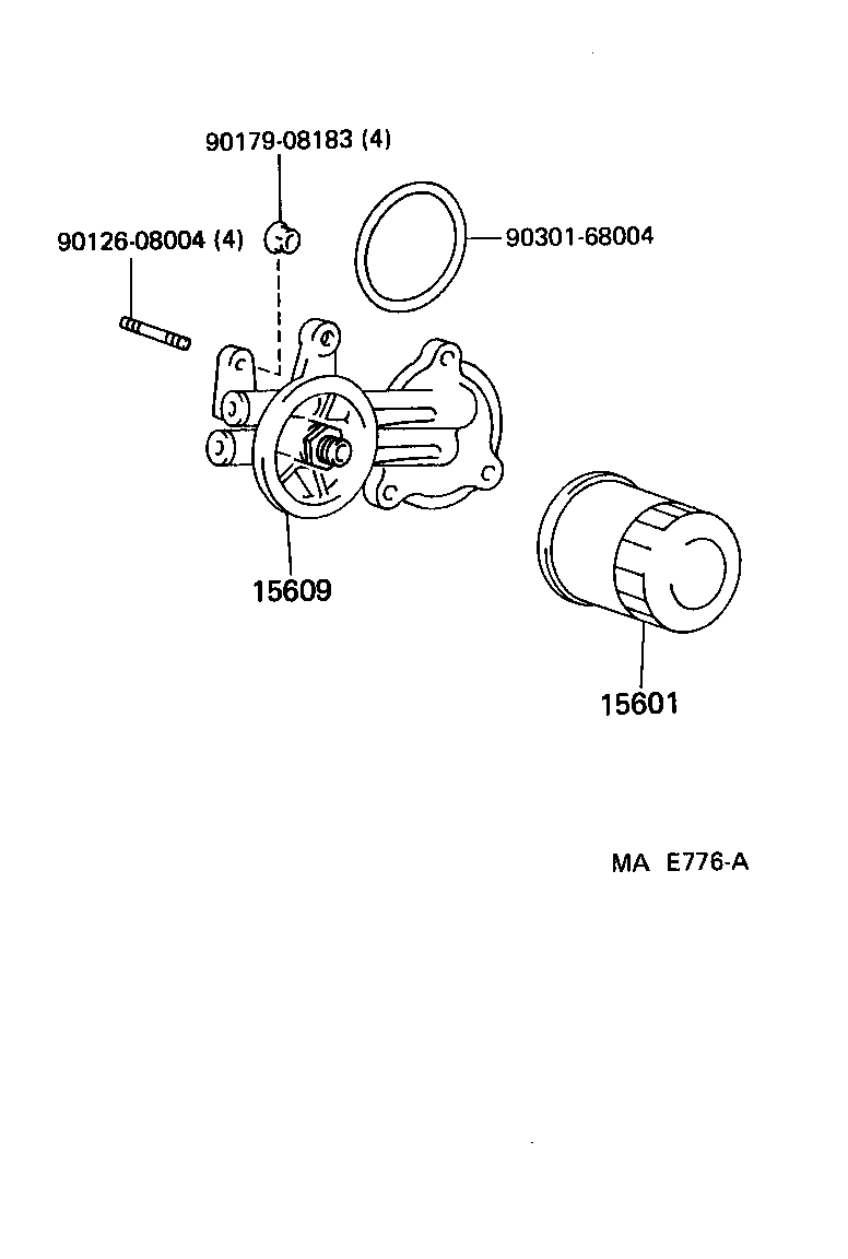 15671-62020 BRACKET SUB-ASSY, OIL FILTER product image