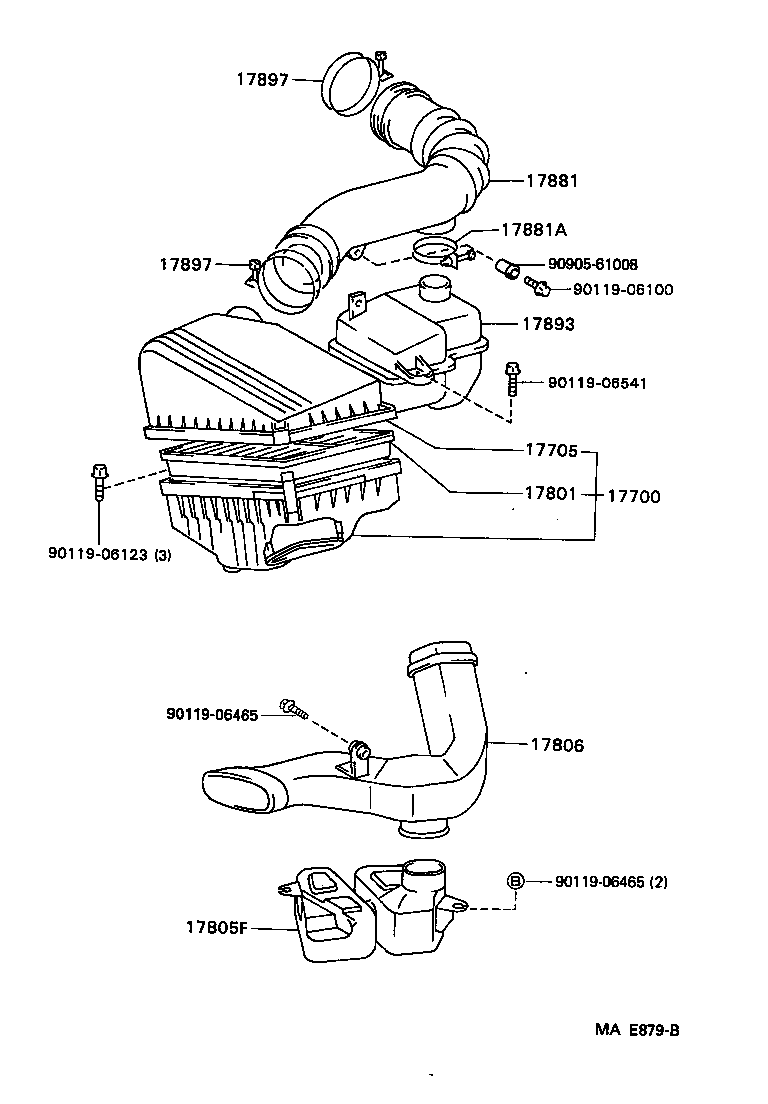 90467-41003 CLAMP(FOR AIR CLEANER HOSE, NO.1) product image