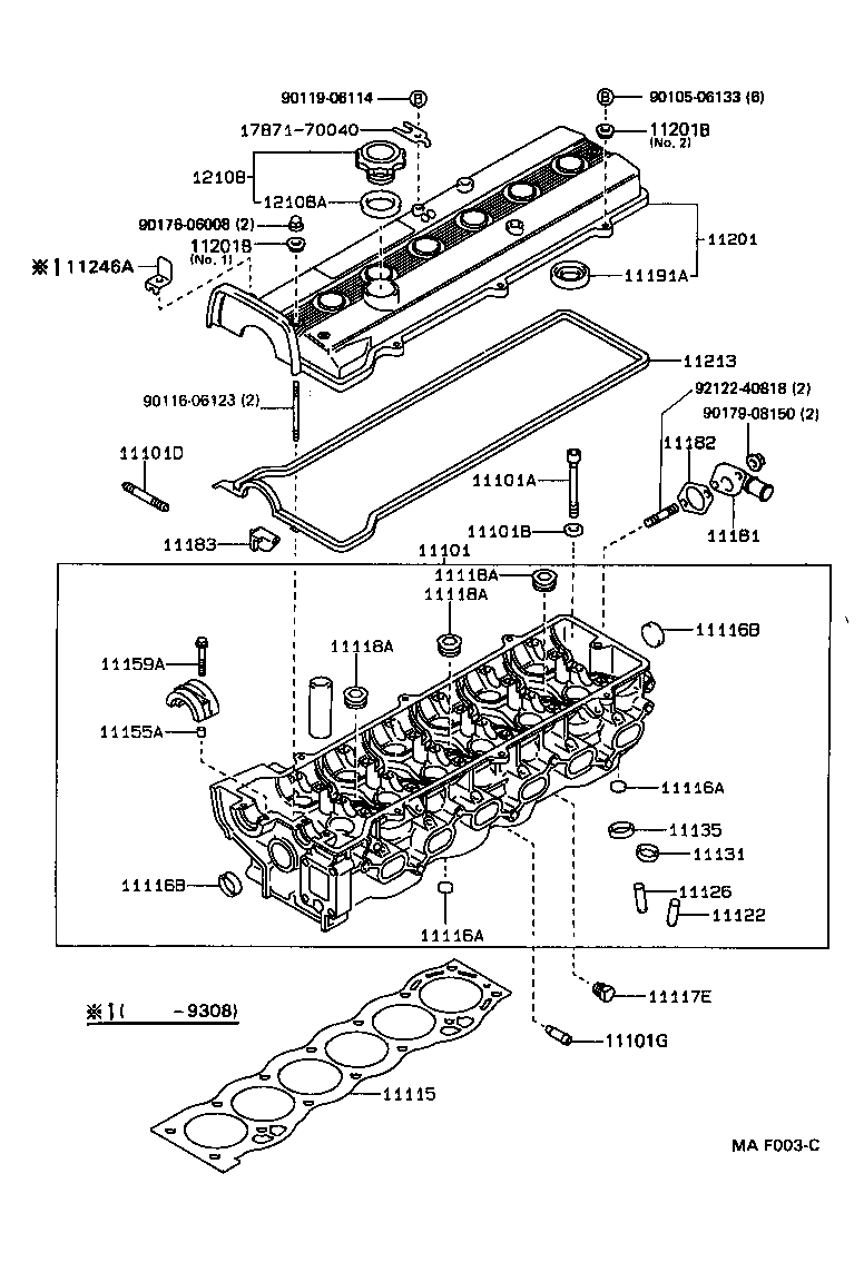 11101-54141 HEAD SUB-ASSY, CYLINDER product image